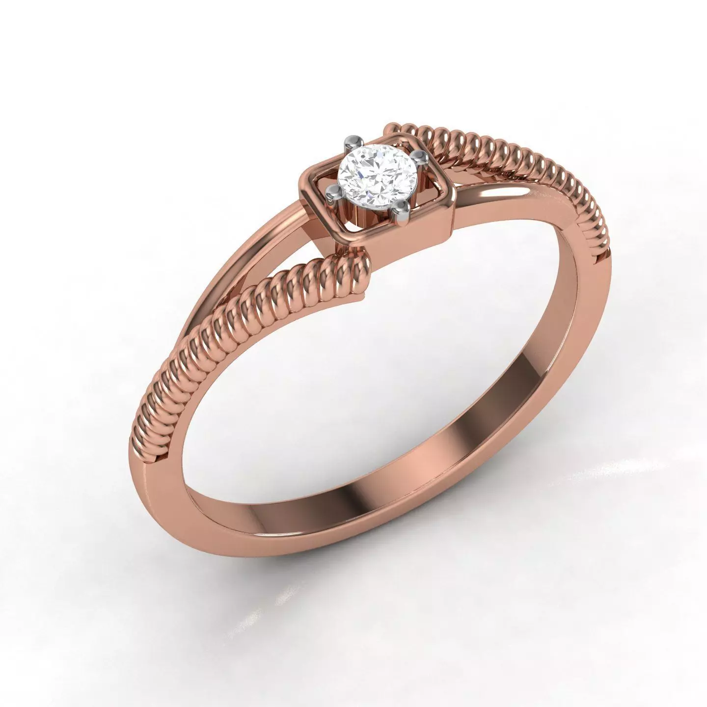 Band ring 3D print model_0