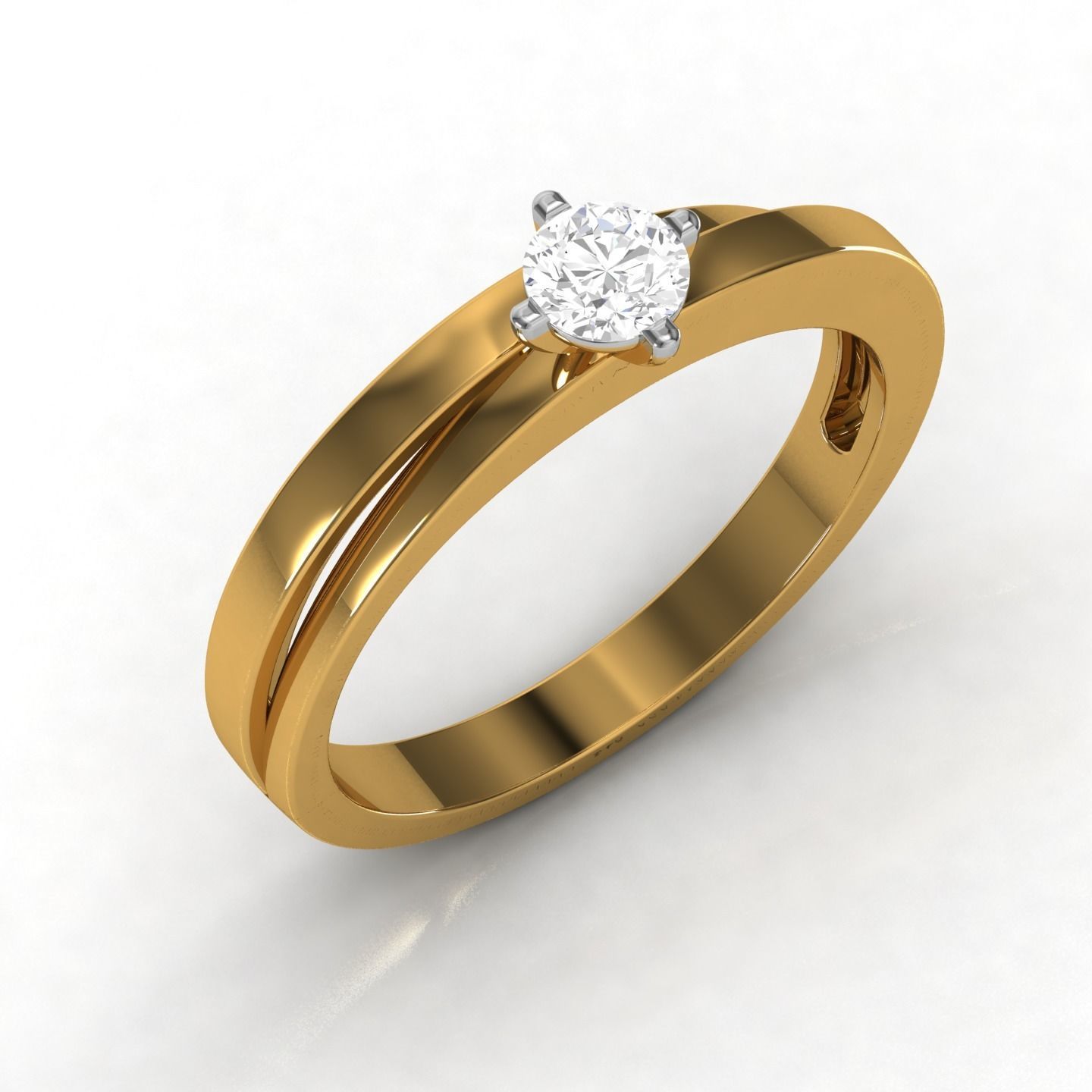 Band ring 3D print model_5