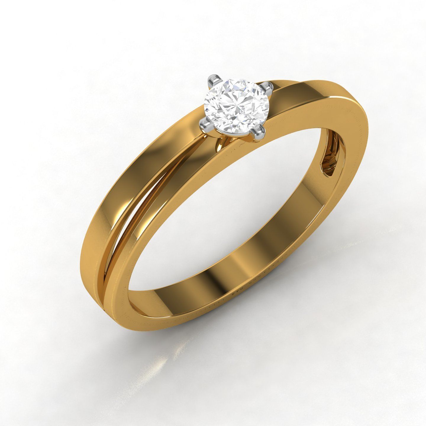 Band ring 3D print model_4