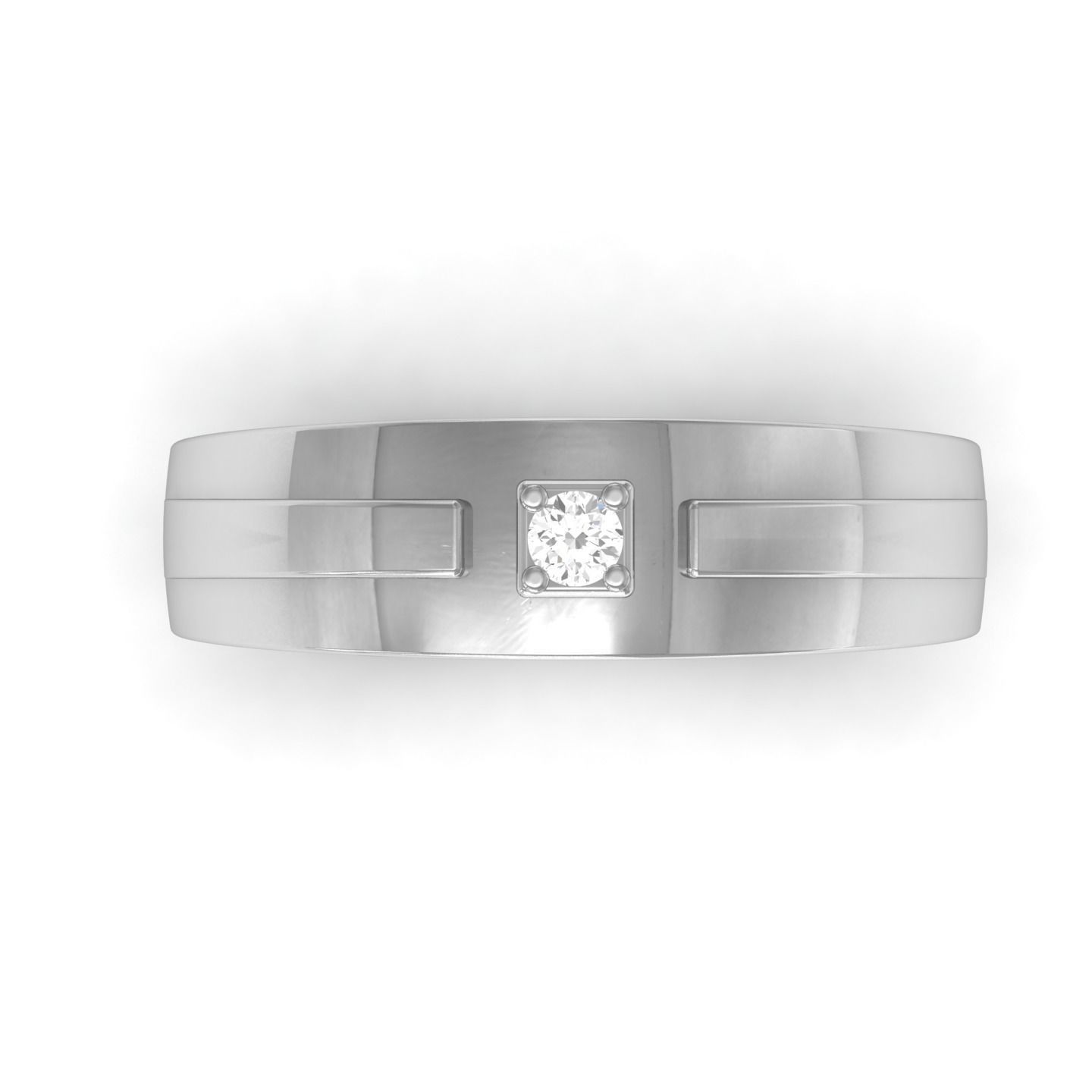 Band ring 3D print model_21