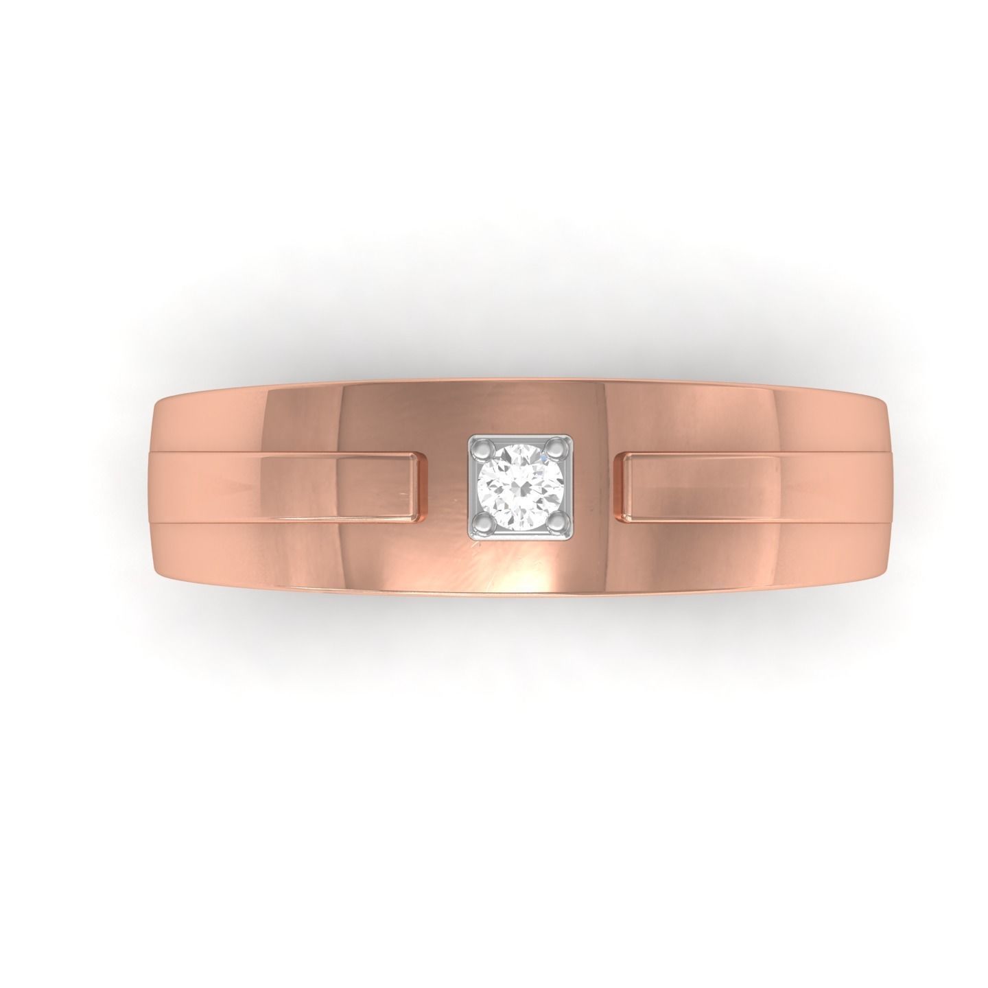 Band ring 3D print model_19