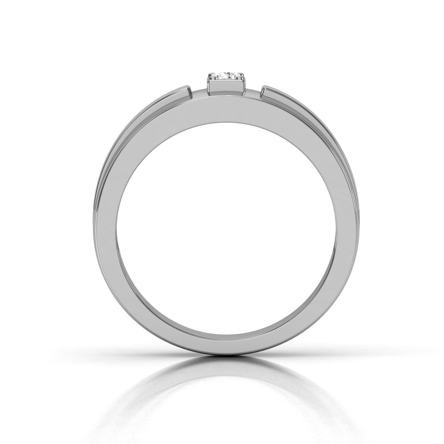 Band ring 3D print model_9