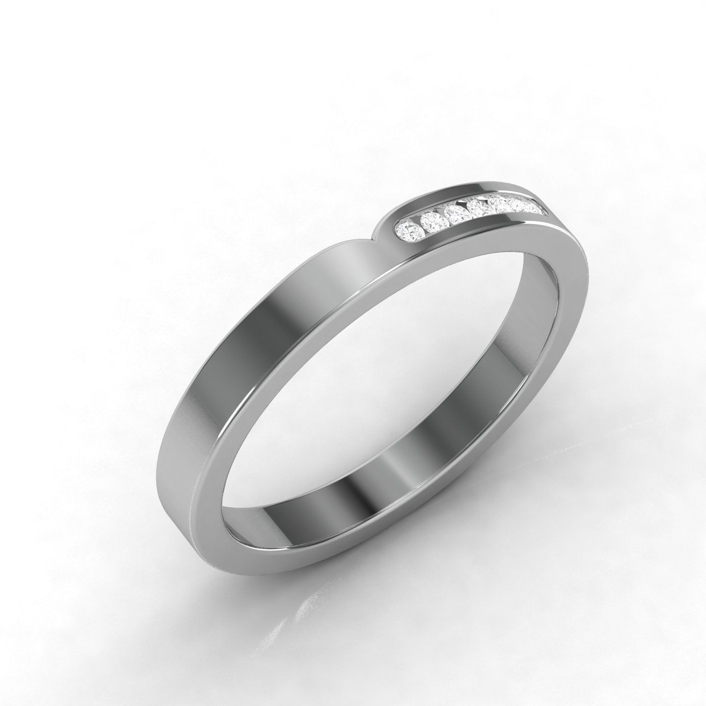 Band ring 3D print model_2