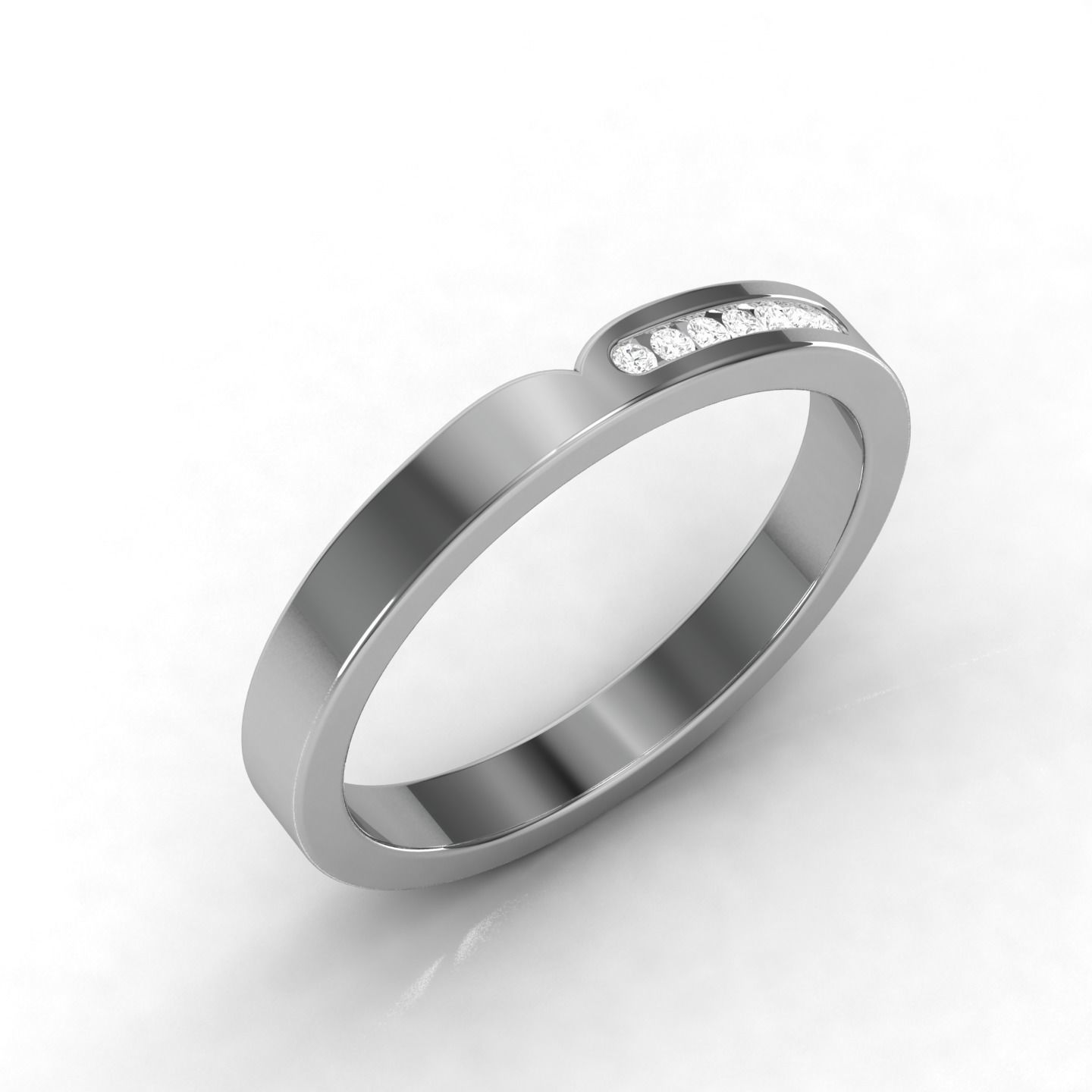 Band ring 3D print model_3