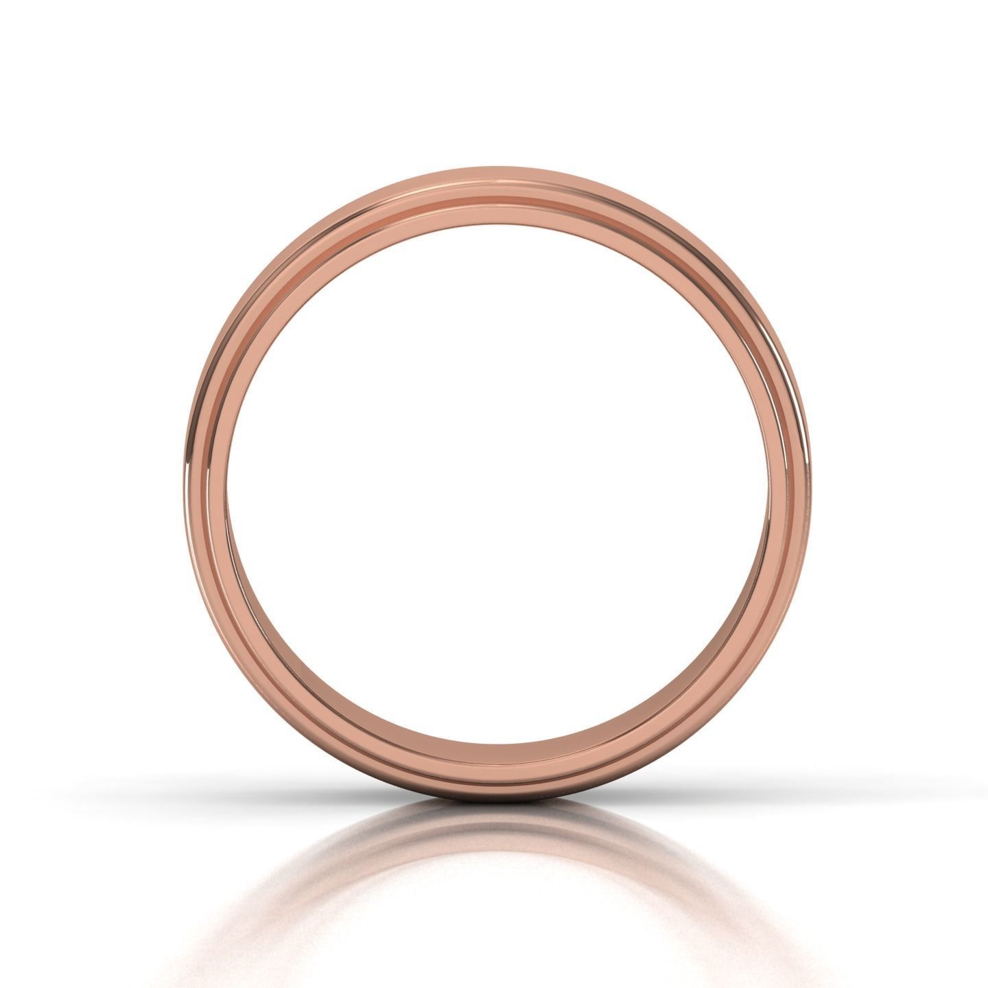 Band ring 3D print model_7