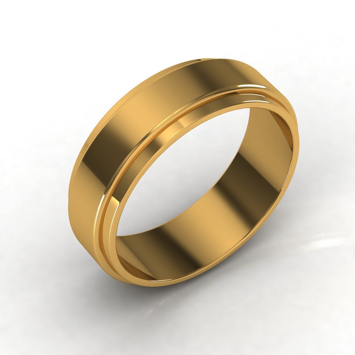Band ring 3D print model_4
