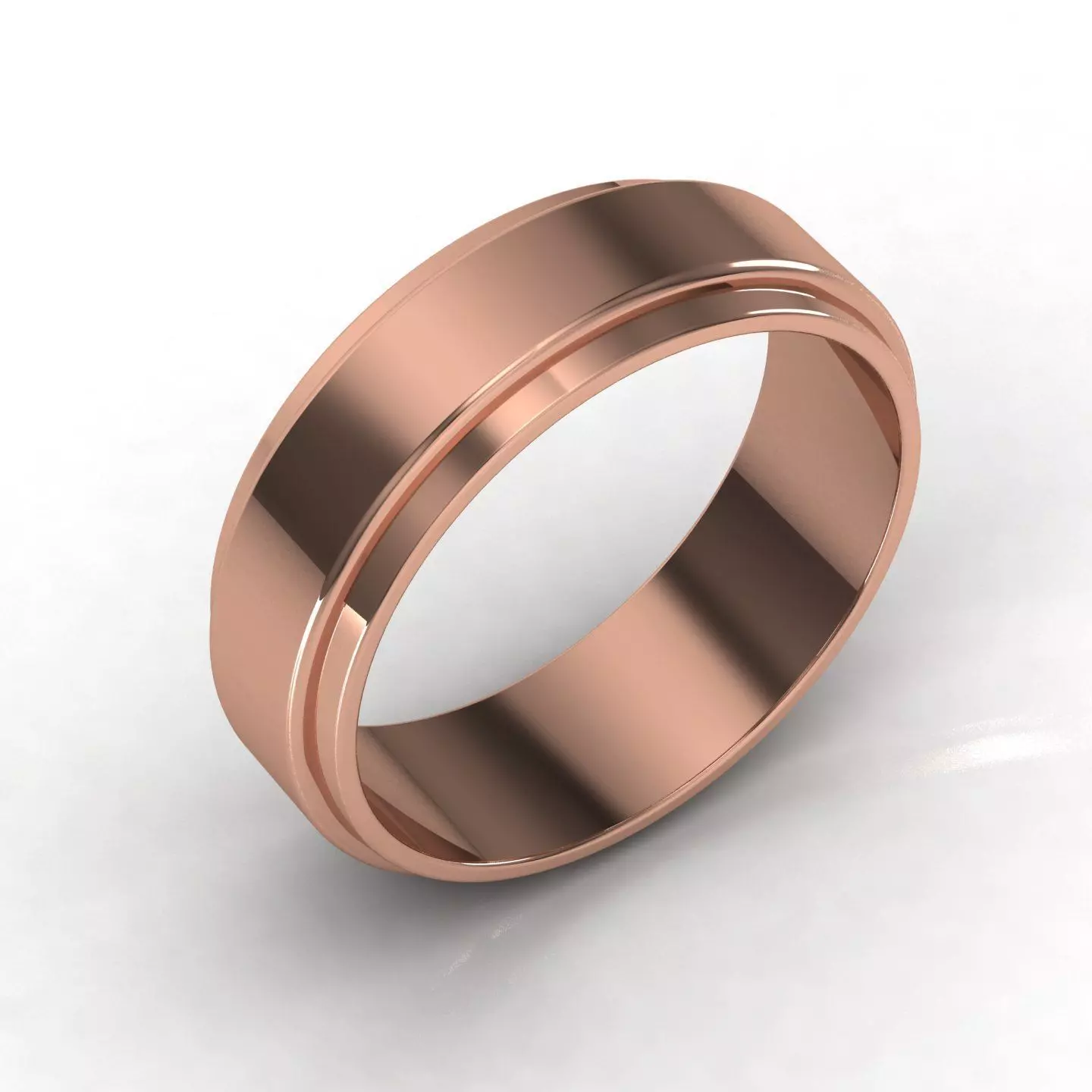 Band ring 3D print model_0