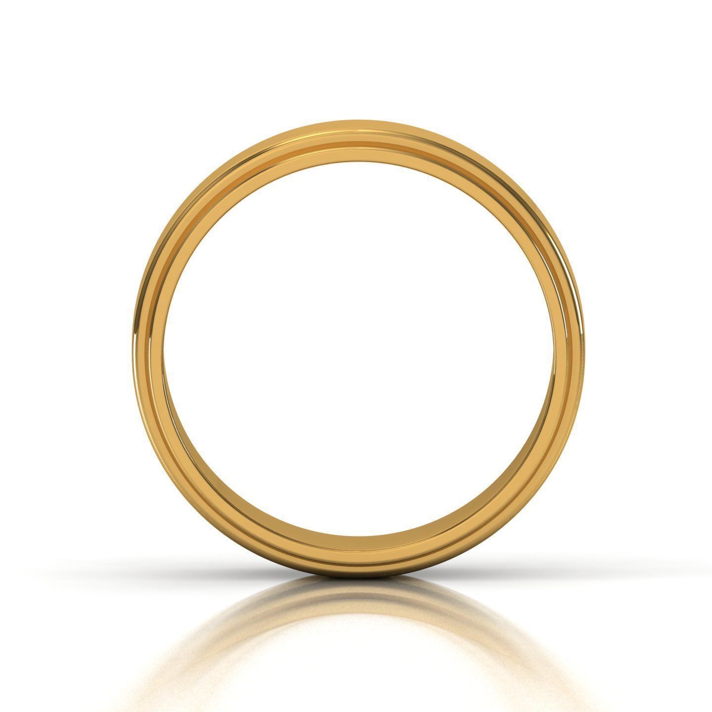 Band ring 3D print model_10