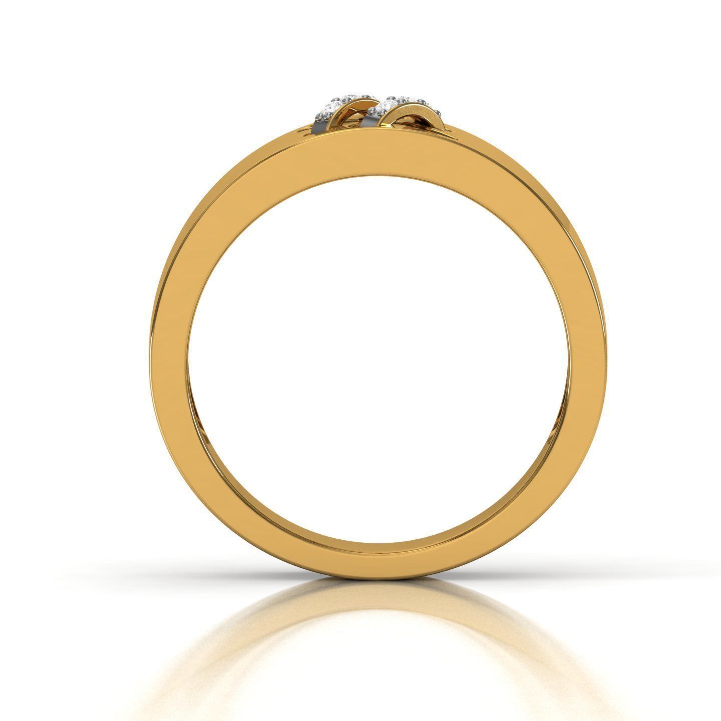 Band ring 3D print model_10