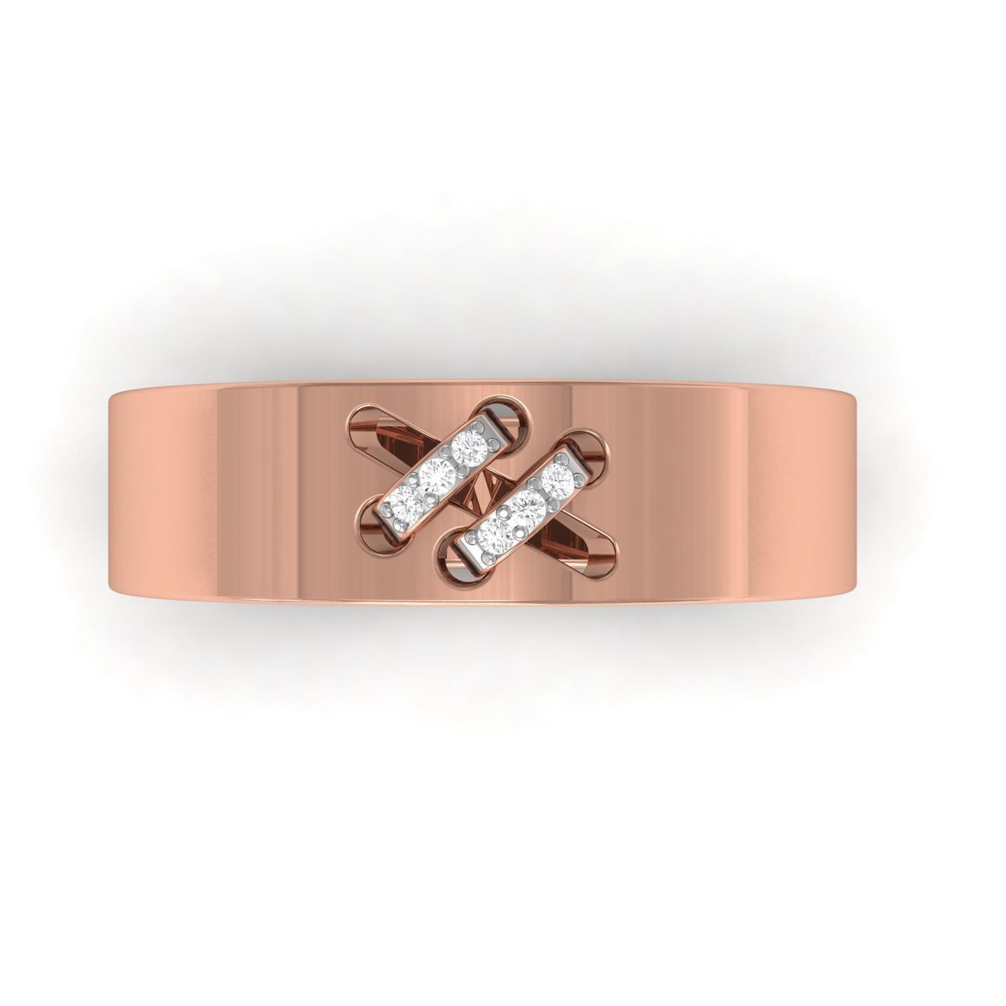 Band ring 3D print model_19