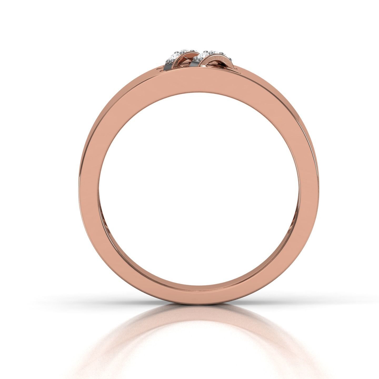 Band ring 3D print model_7