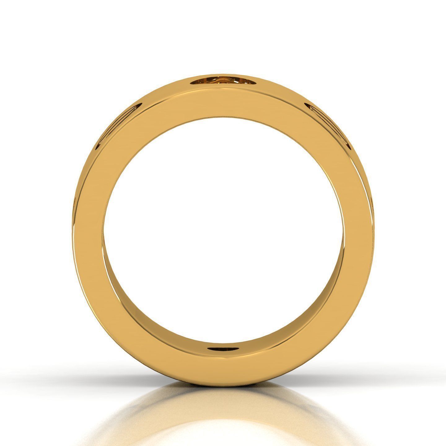 Band ring 3D print model_5