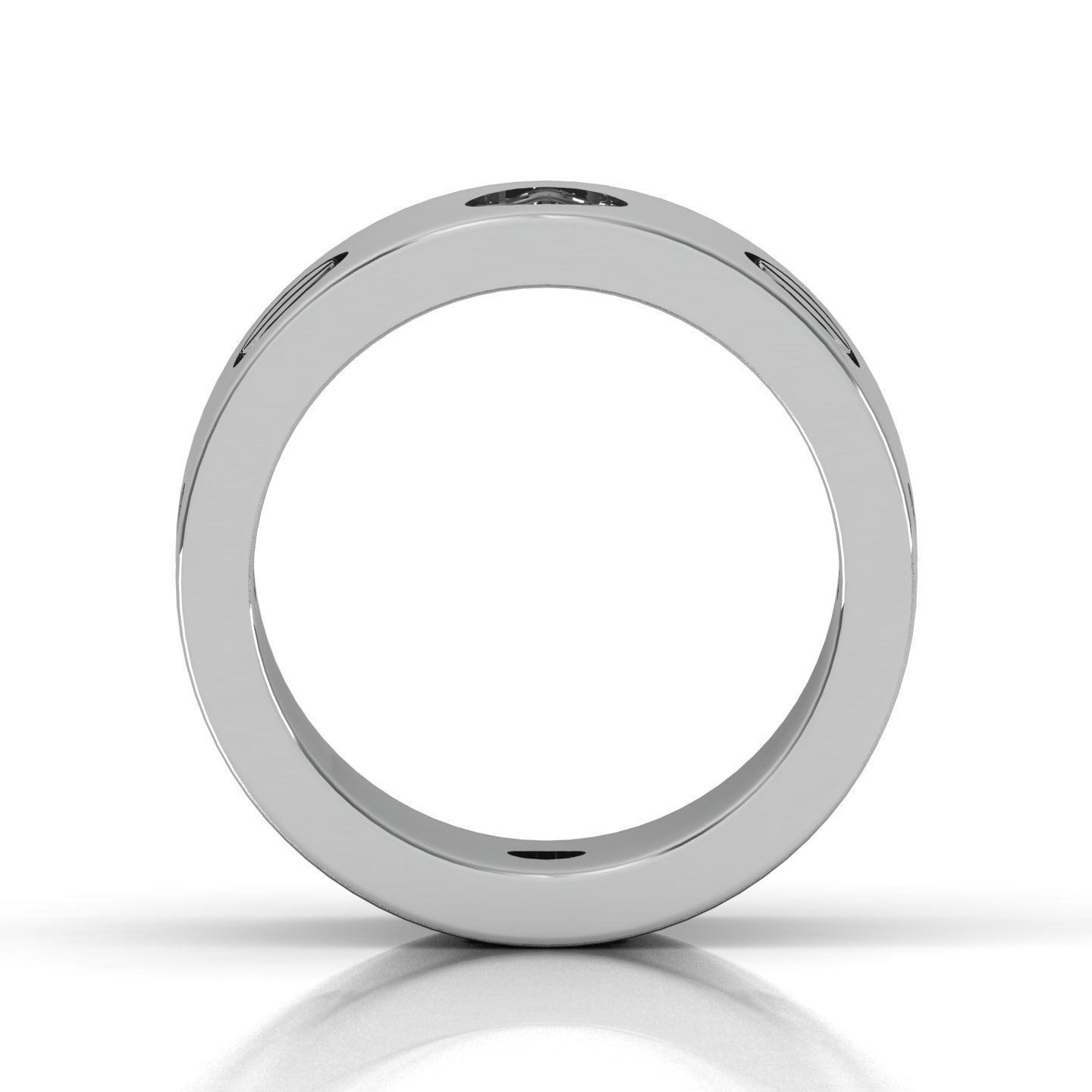 Band ring 3D print model_4