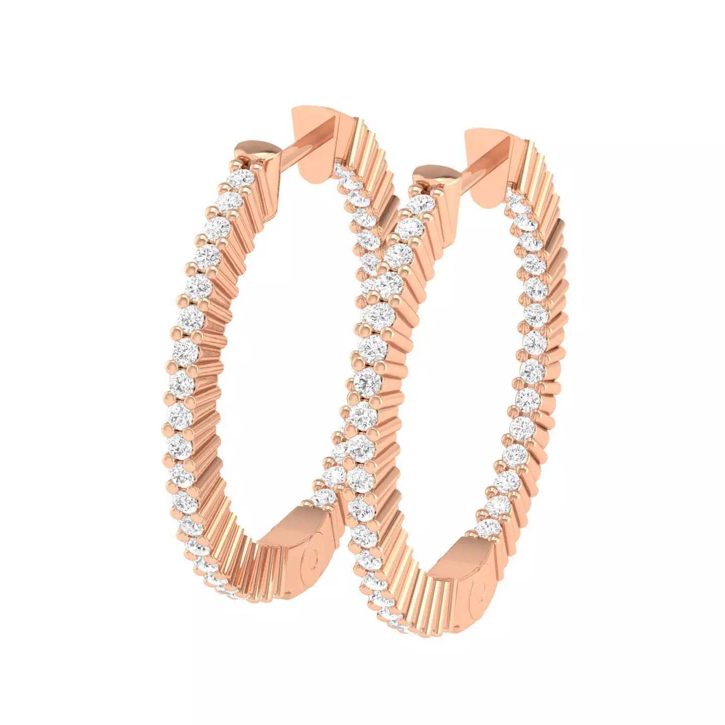 Women earrings 3D print model