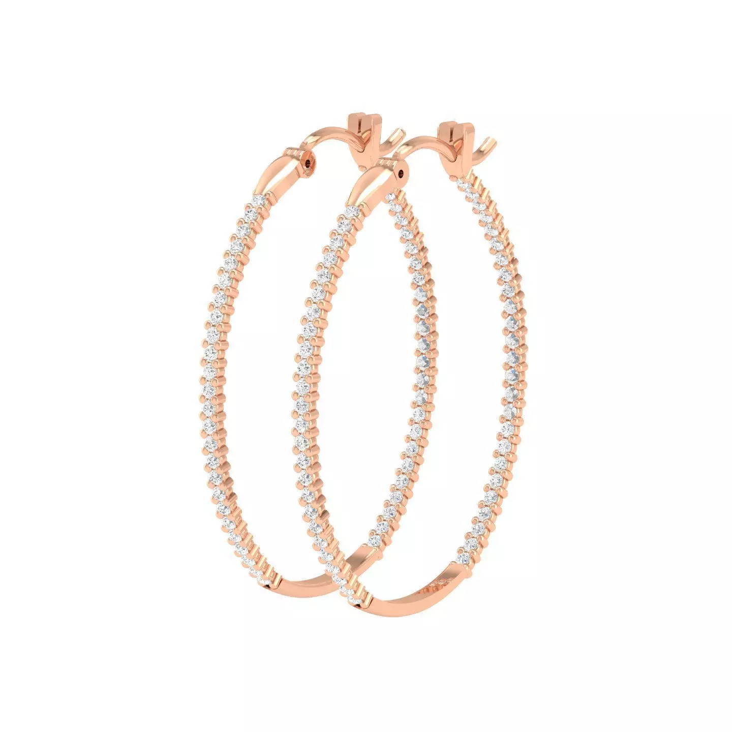Women earrings 3D print model