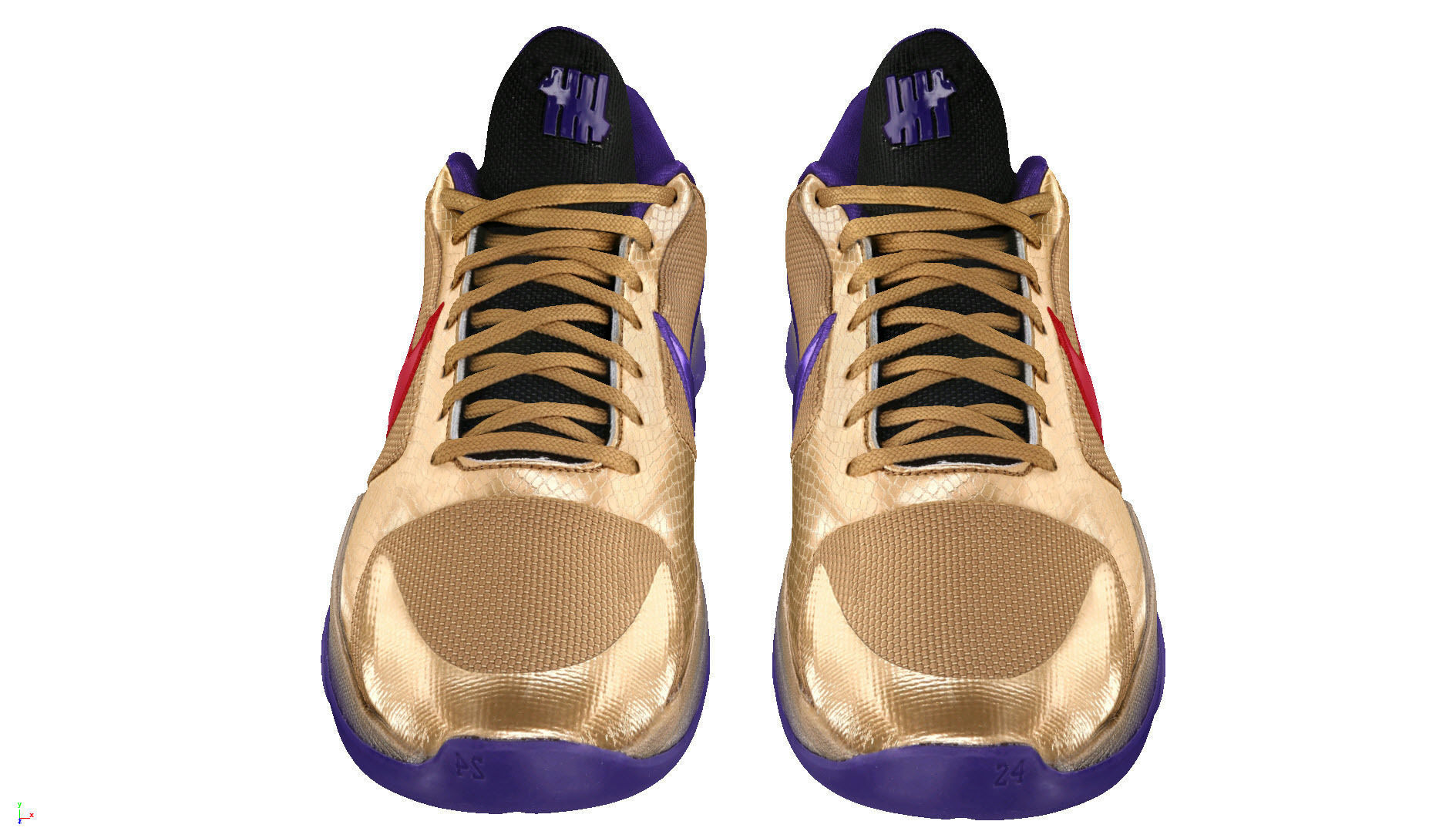 Nike Kobe 5 Protro Hall of Frame Jndefeated 3D model_2