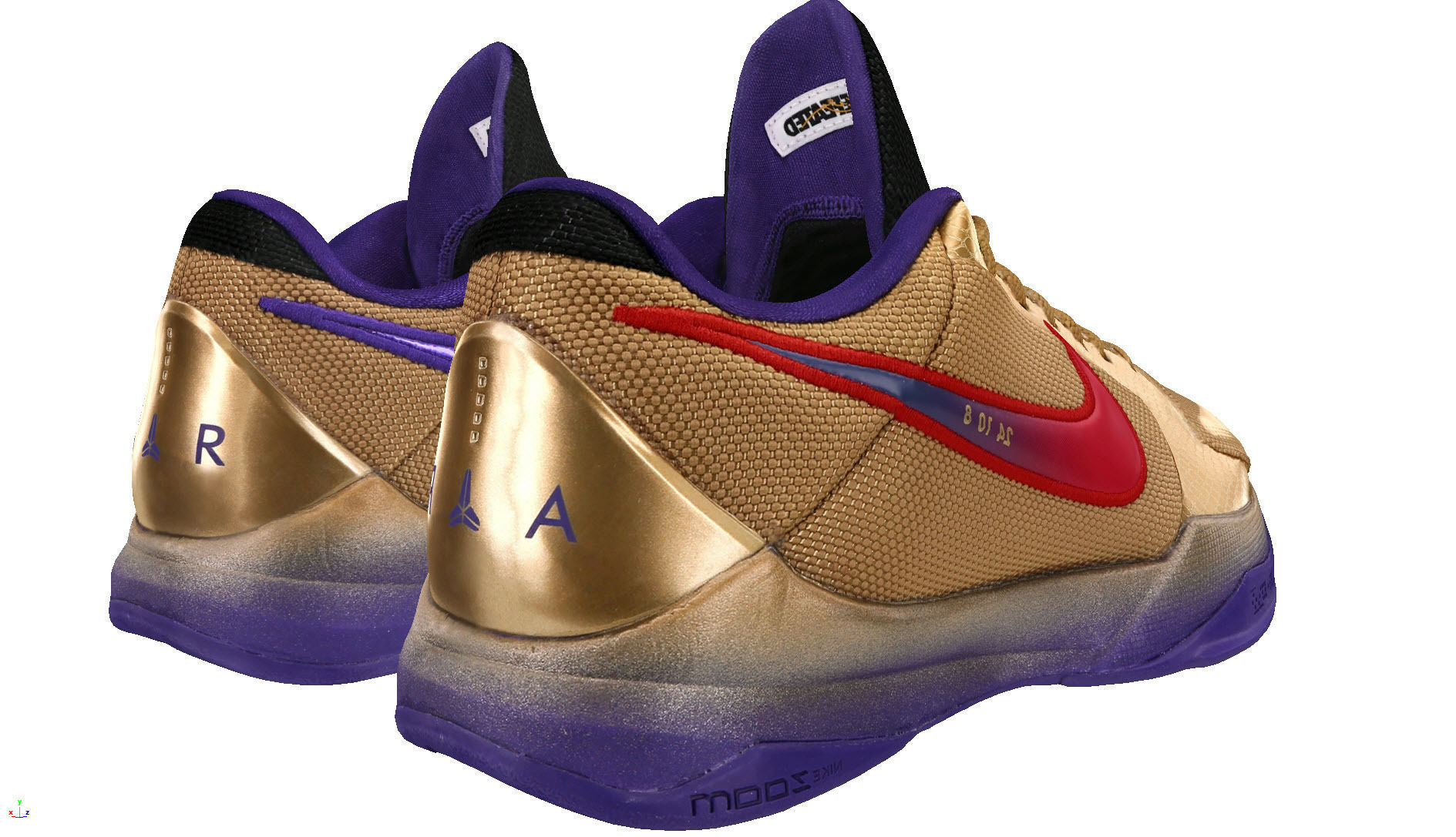 Nike Kobe 5 Protro Hall of Frame Jndefeated 3D model_4