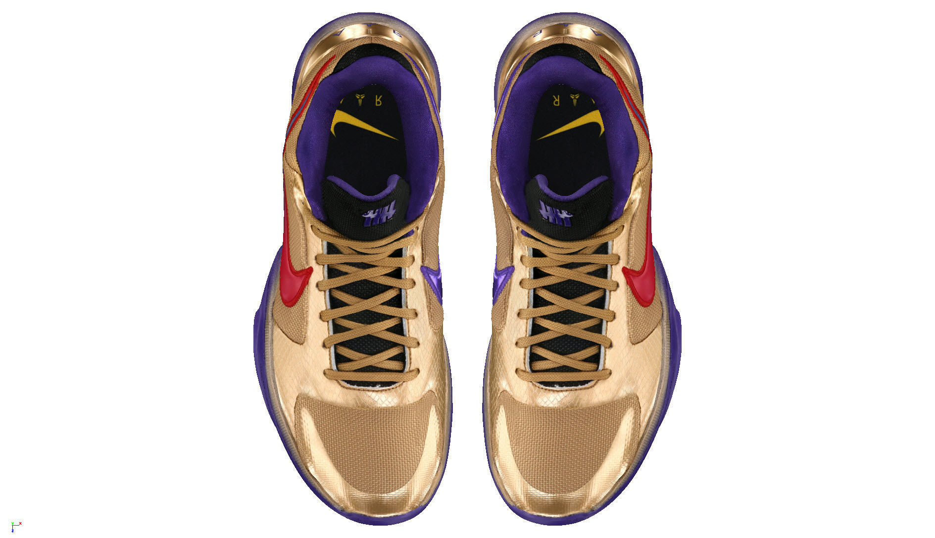 Nike Kobe 5 Protro Hall of Frame Jndefeated 3D model_3