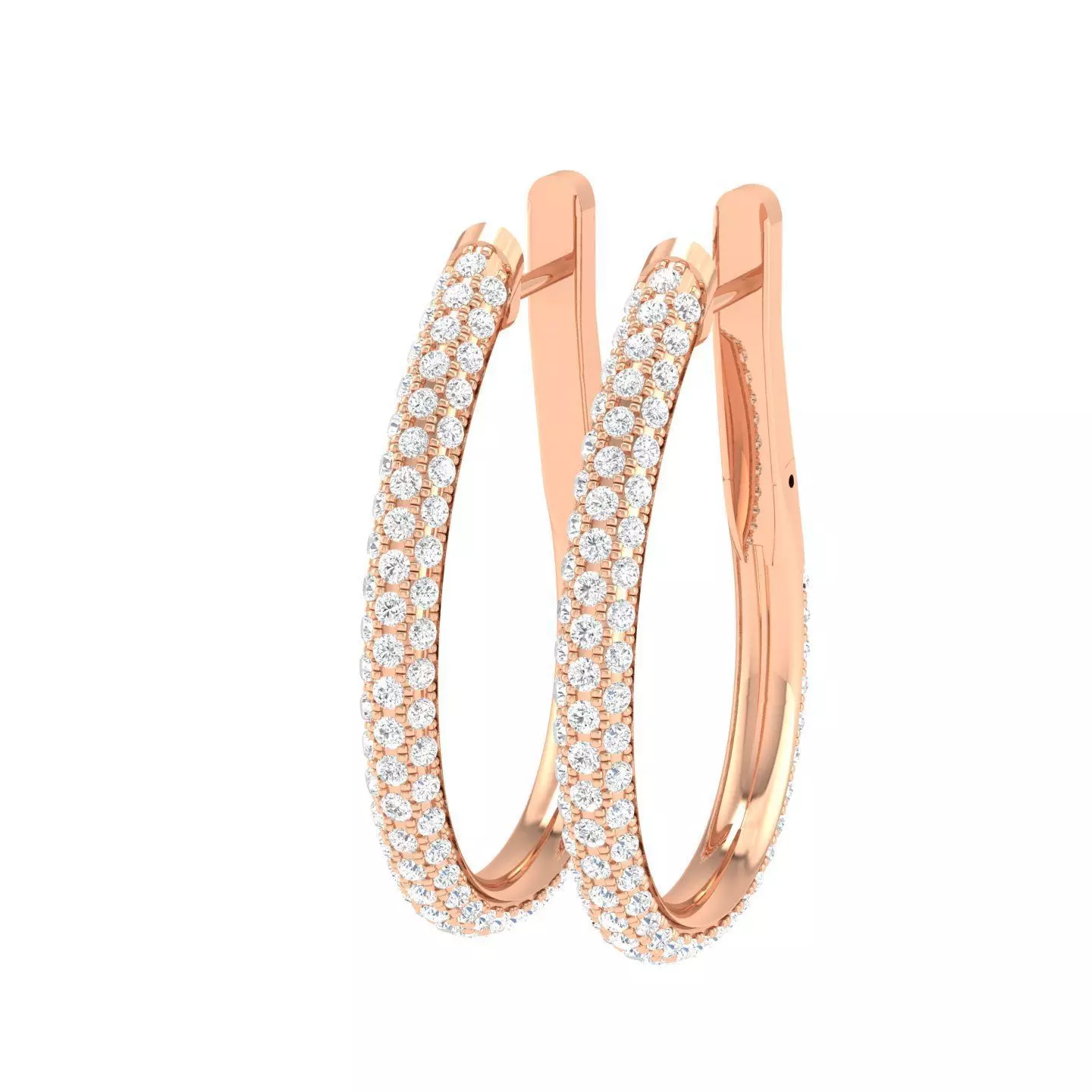 Women earrings 3D print model