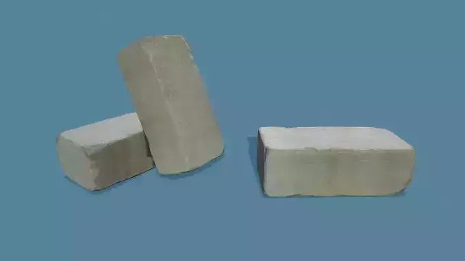3D Scan Old Silicate Brick 01