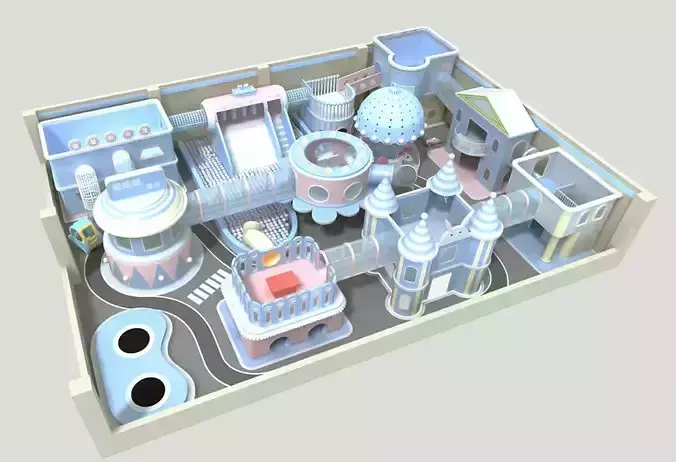 Children Indoor Fantasy Castle Series Playgrounds Equipment