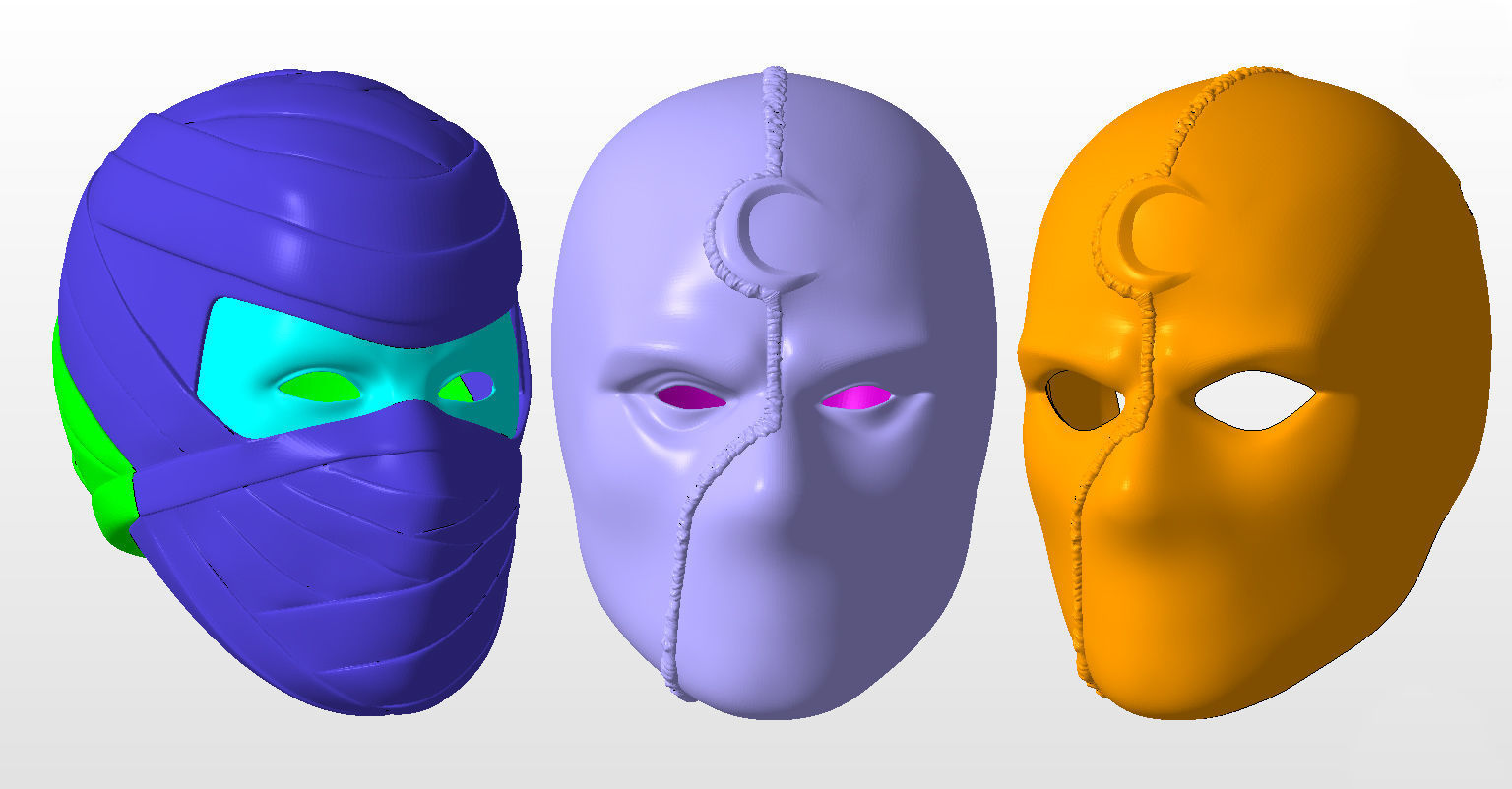 Moon Knight and MR Knight 3D print model_8