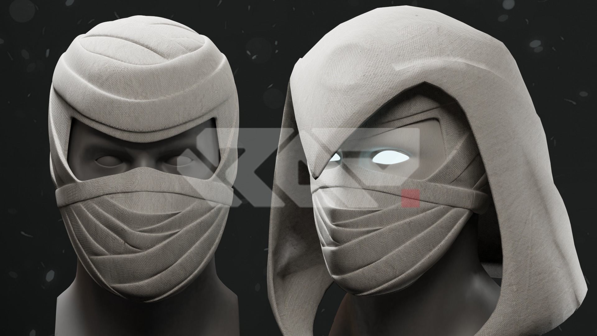 Moon Knight and MR Knight 3D print model_1