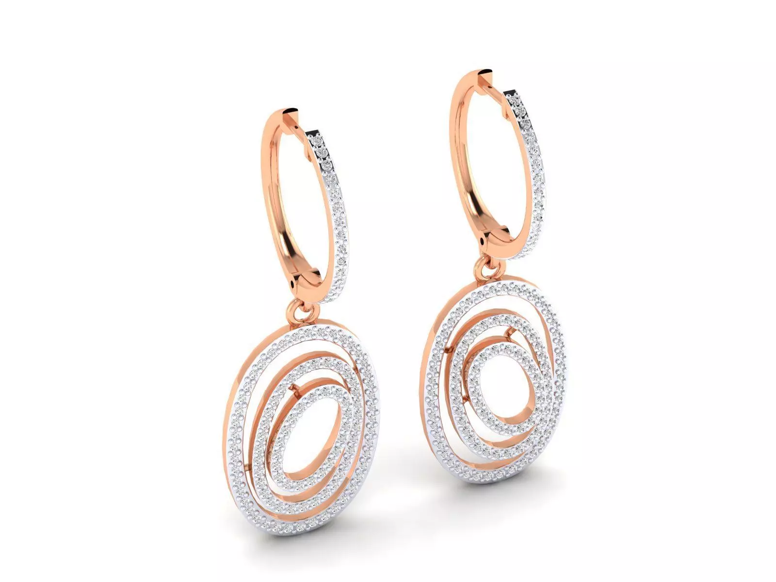 Women earrings 3D print model