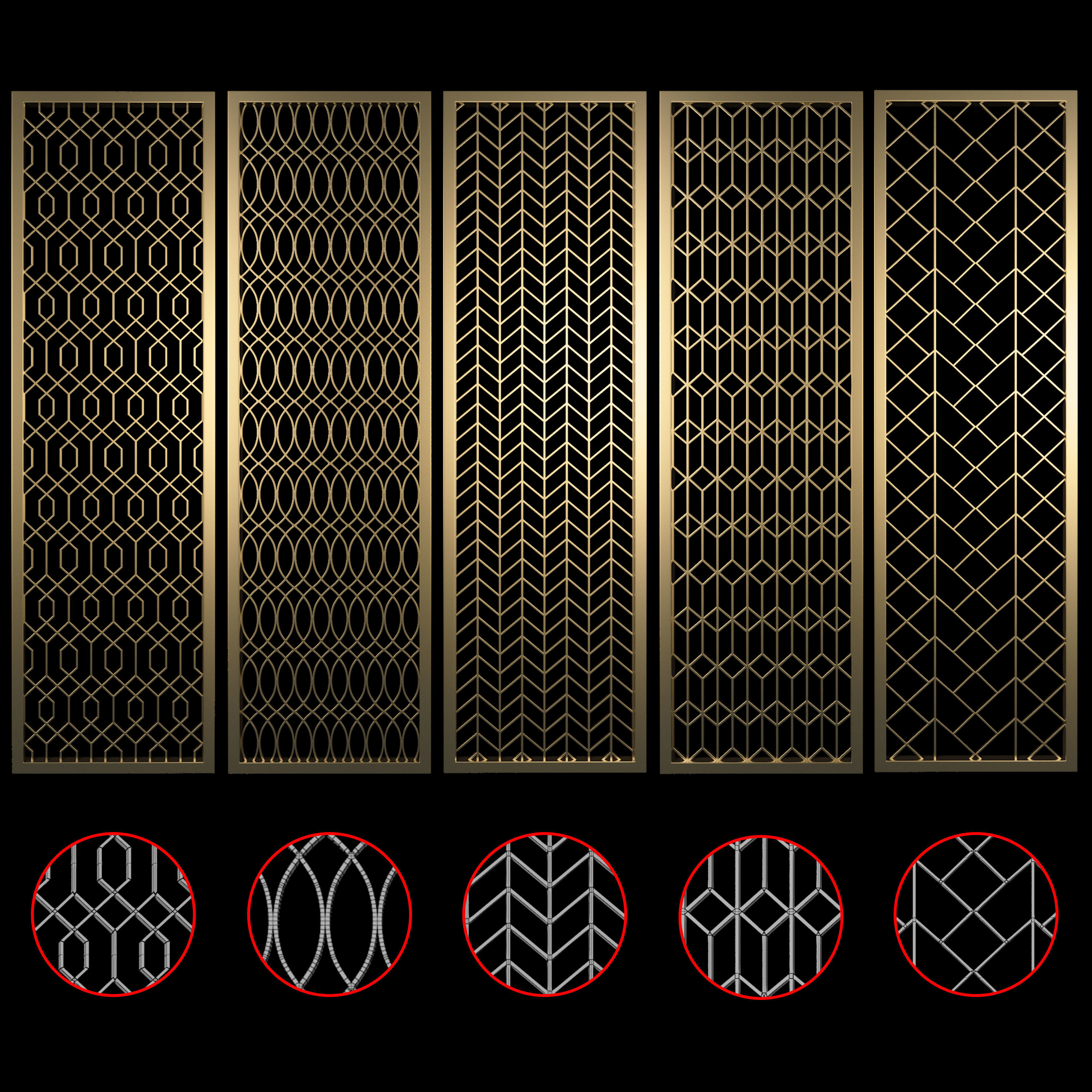 CNC 3D Panel Decorative panel 3D model_3