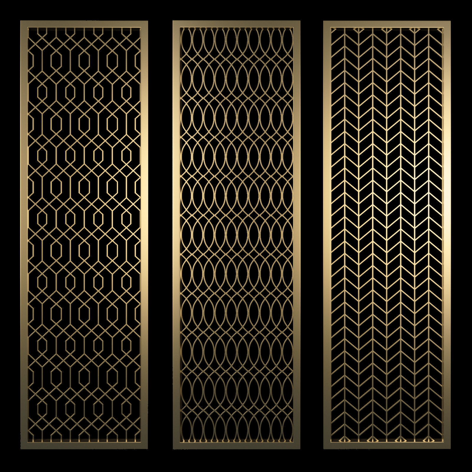CNC 3D Panel Decorative panel 3D model_4