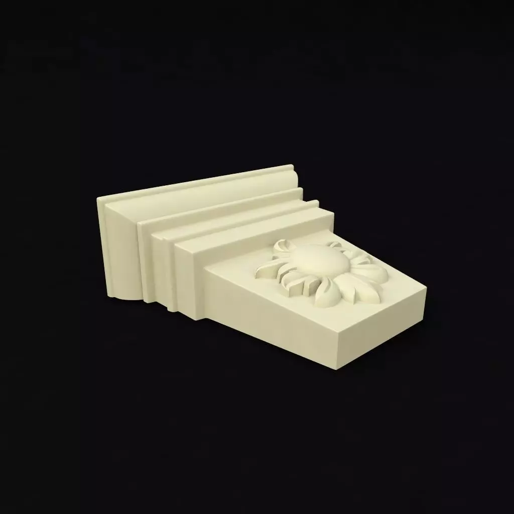 pilaster sculpture 3D model_0