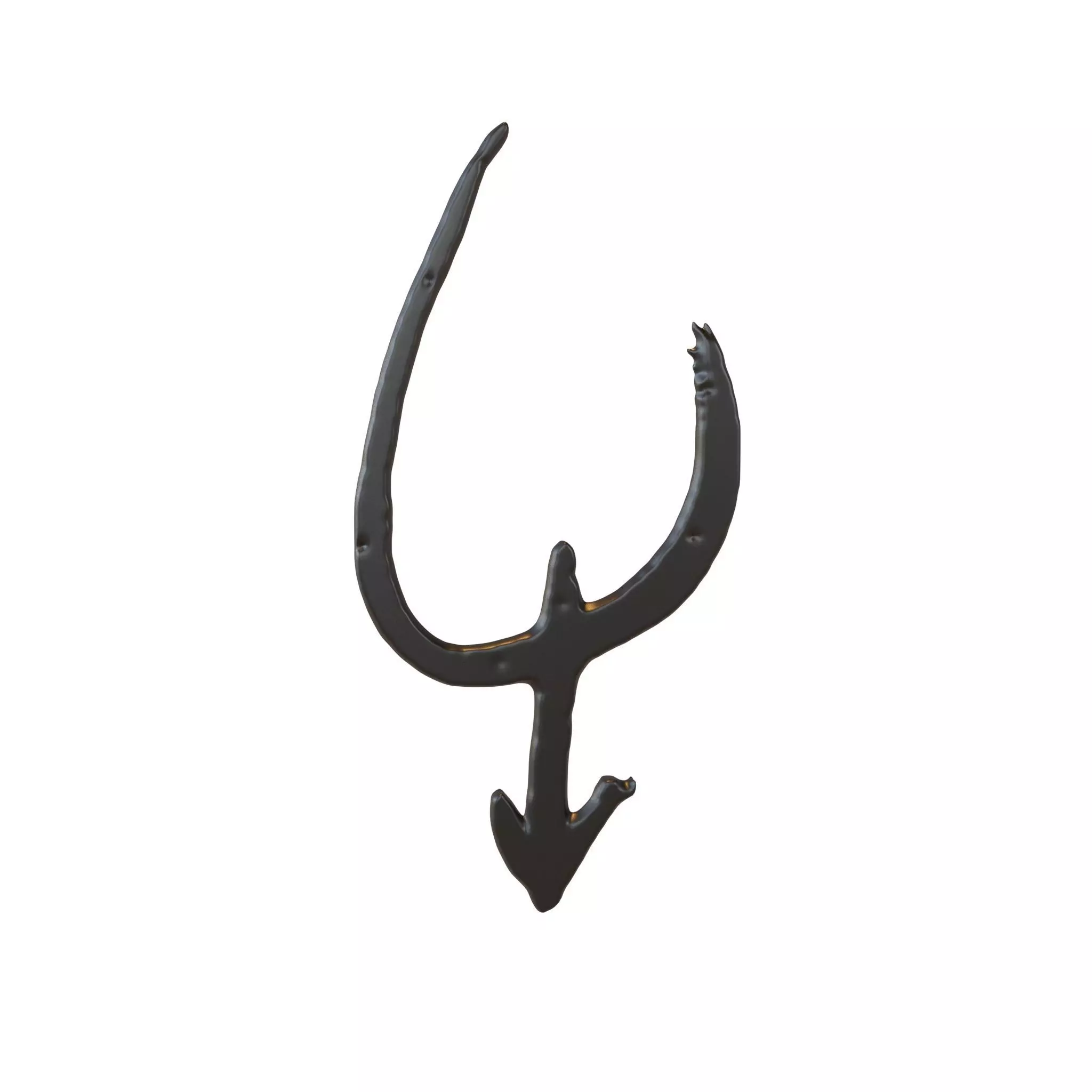 Chinese Zodiac Cow Oracle Bone Inscriptions v1 001 Low-poly 3D model_0