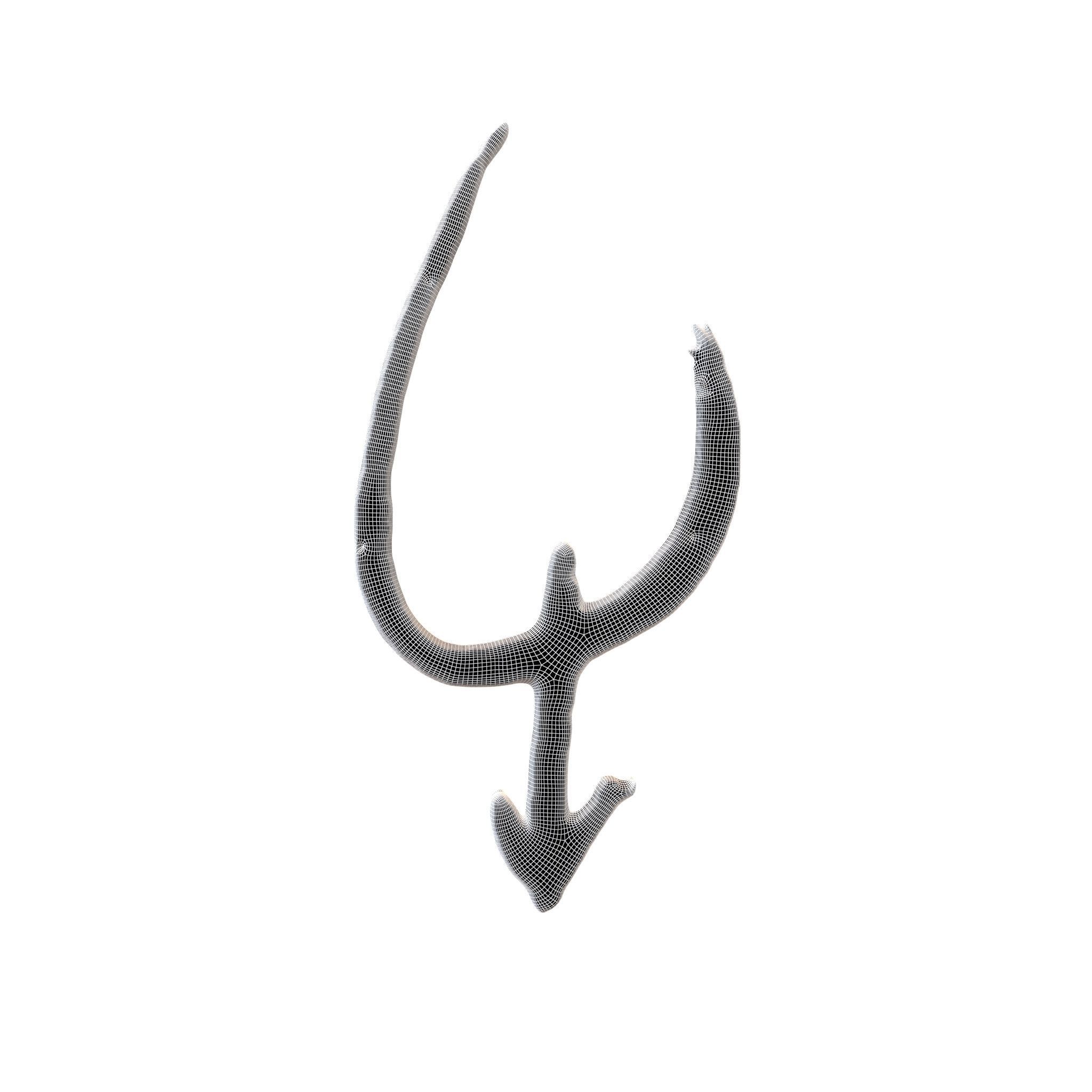 Chinese Zodiac Cow Oracle Bone Inscriptions v1 001 Low-poly 3D model_4