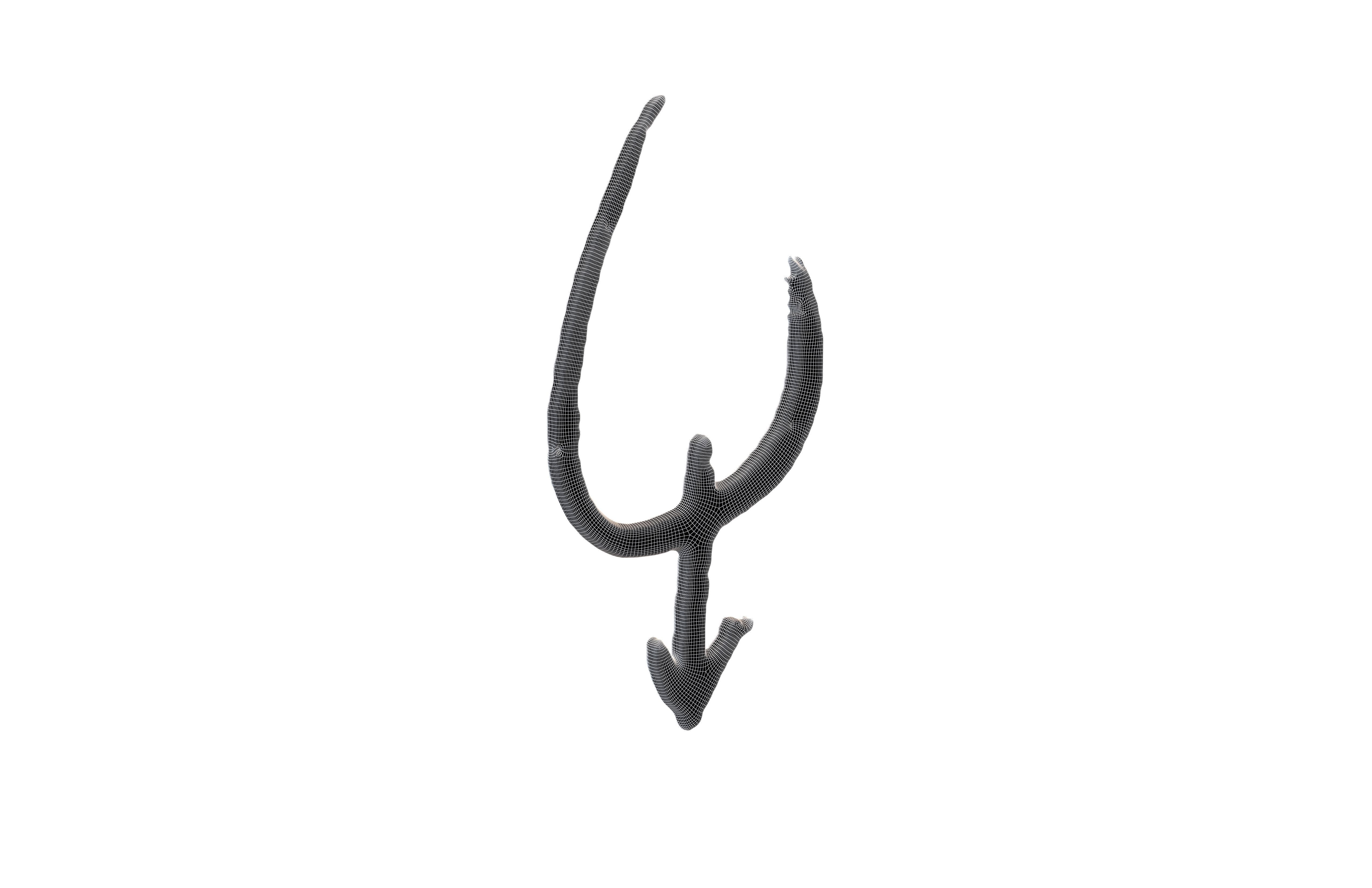 Chinese Zodiac Cow Oracle Bone Inscriptions v1 001 Low-poly 3D model_5