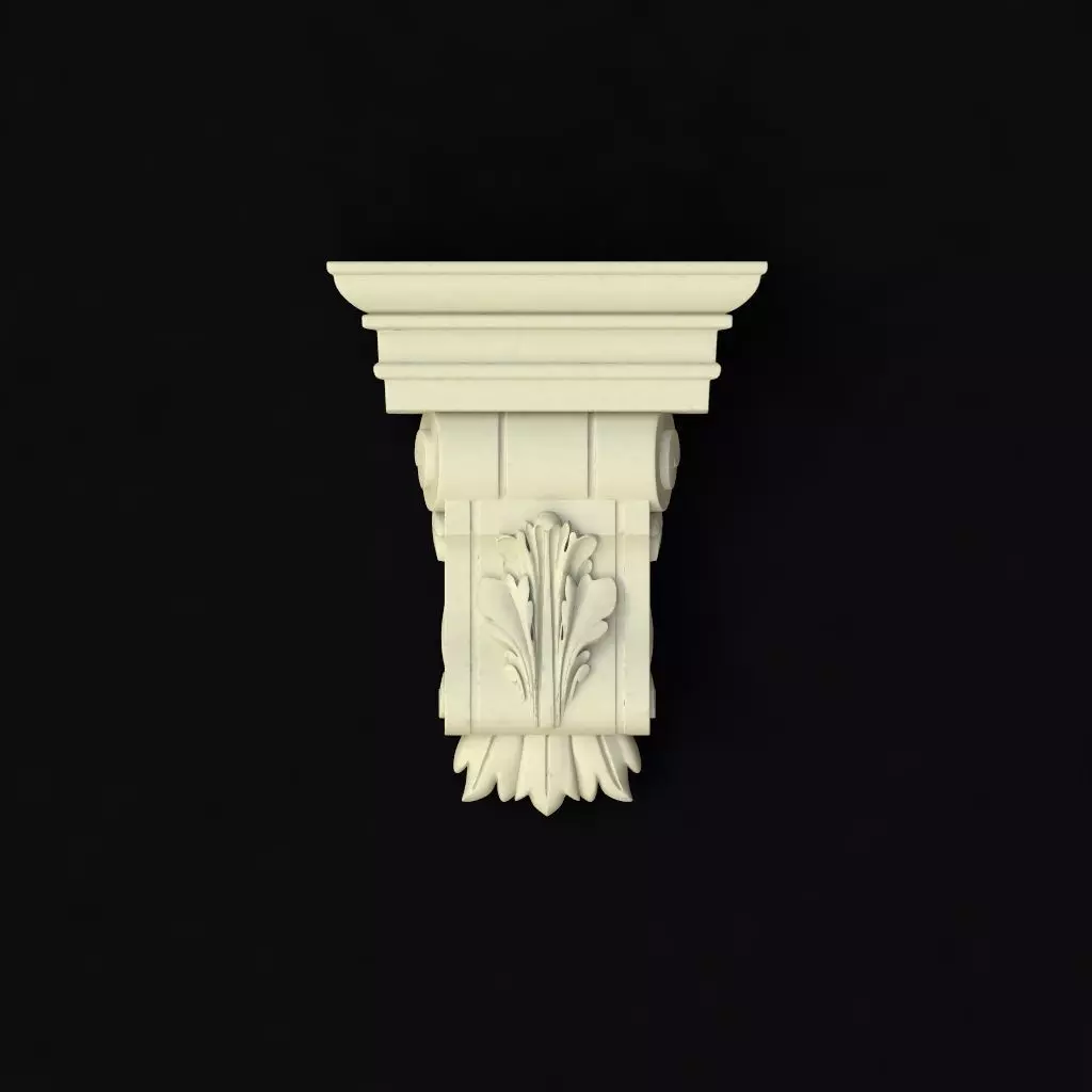pilaster decorative corbel 3D model_0