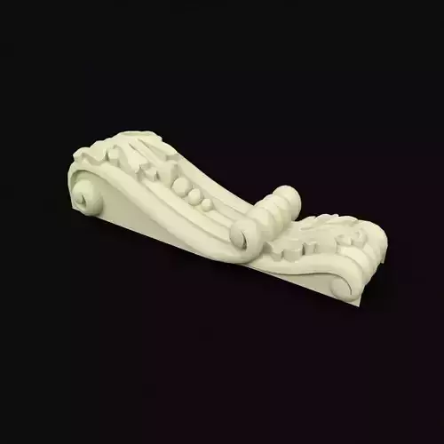pilaster ornately carved piece of furniture