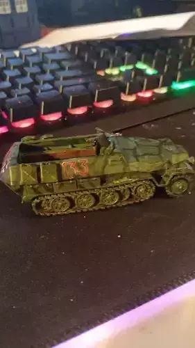 troop transport tracks vehical 3D print model