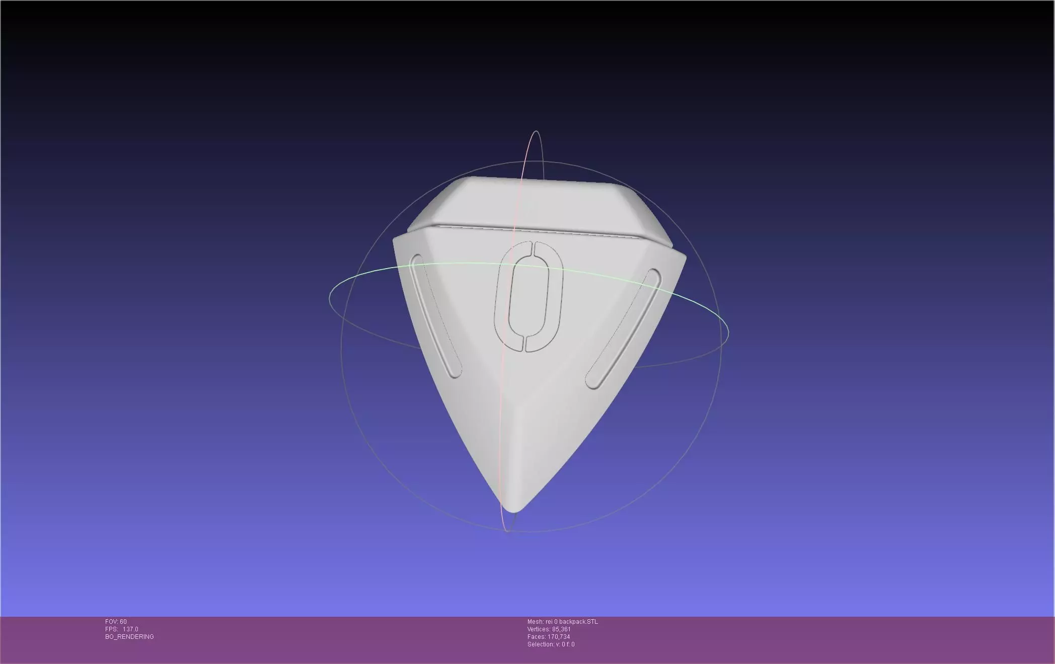Evangelion Rei Unit 0 Backpack Printable Model 3D print model