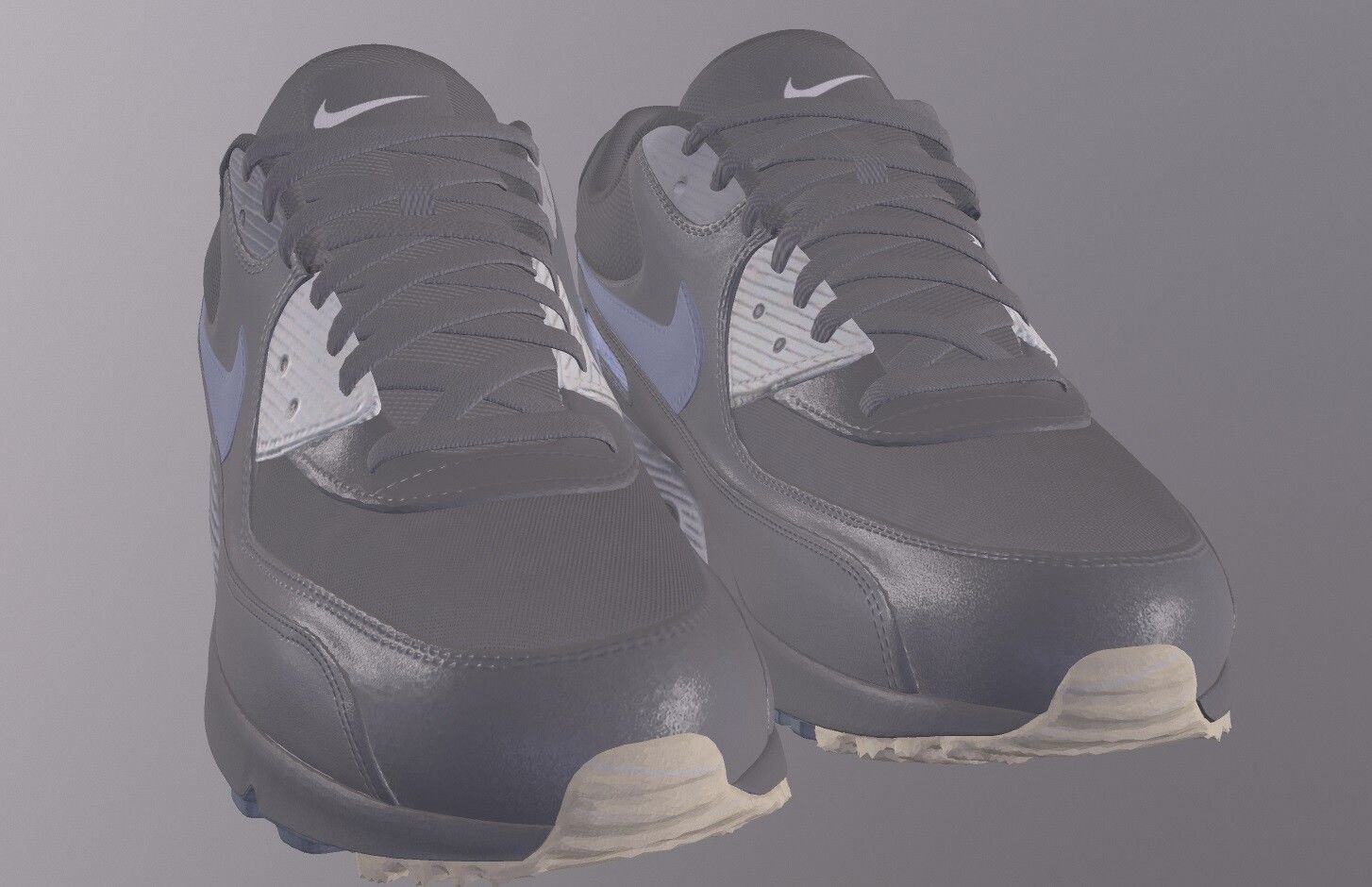 NIKE AIRMAX 90 SHOES PBR Low-poly 3D model_5