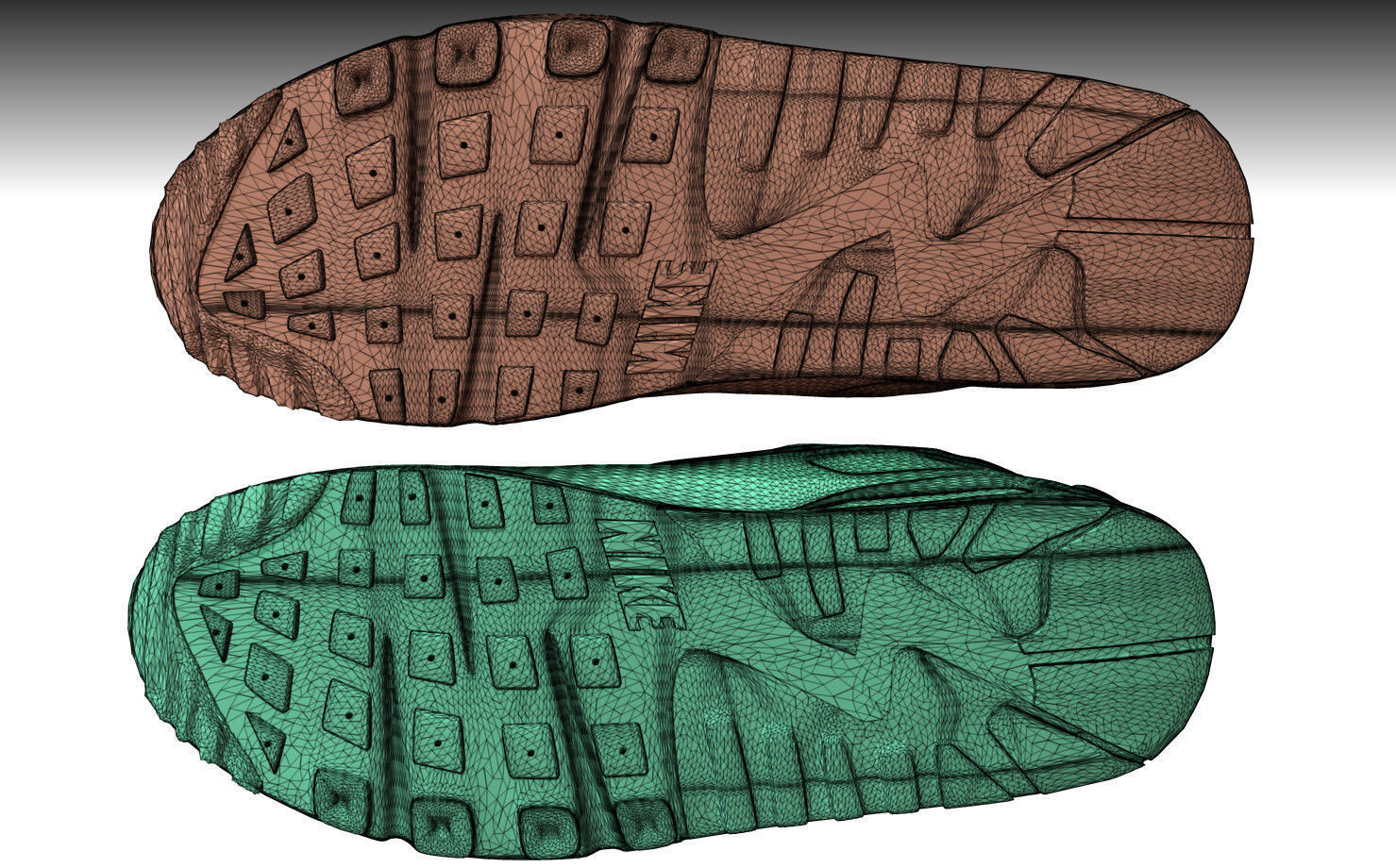 NIKE AIRMAX 90 SHOES PBR Low-poly 3D model_11