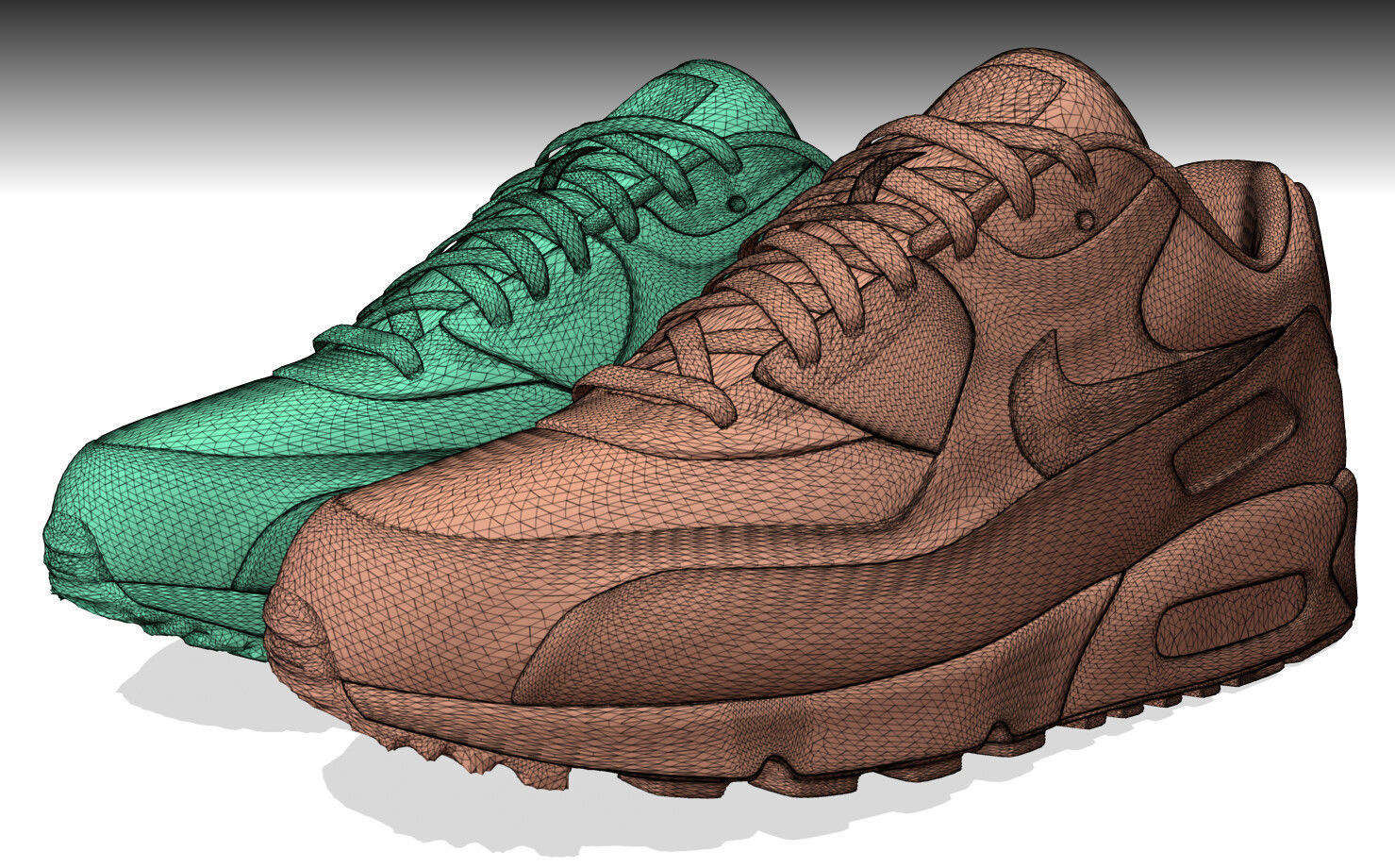 NIKE AIRMAX 90 SHOES PBR Low-poly 3D model_7