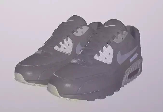 NIKE AIRMAX 90 SHOES PBR Low-poly 3D model