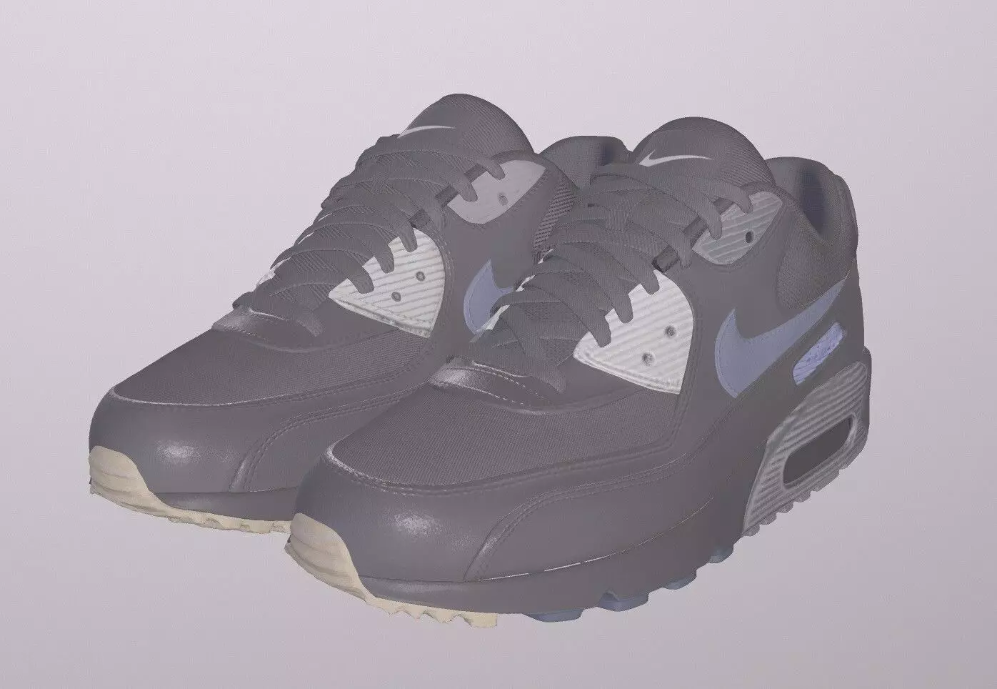 NIKE AIRMAX 90 SHOES PBR Low-poly 3D model_0