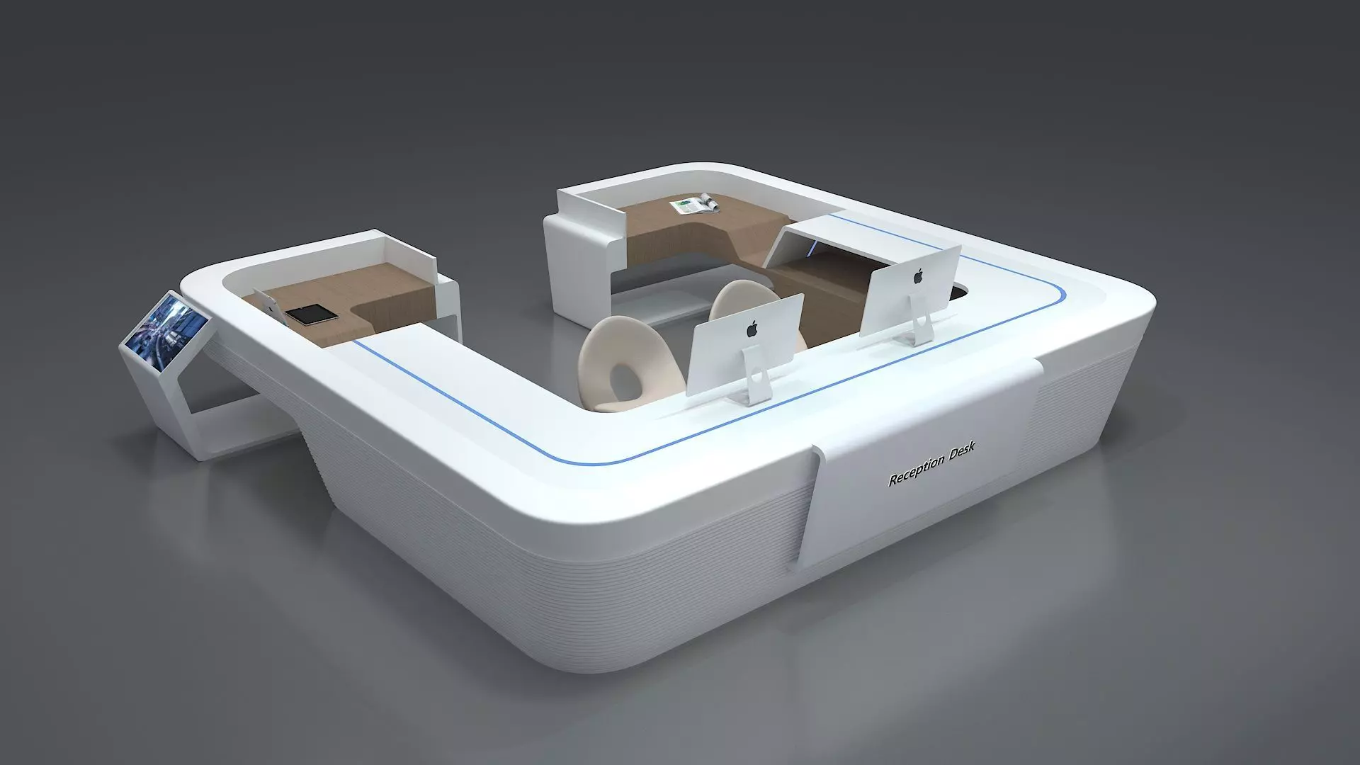 Reception Desk  3D model_0