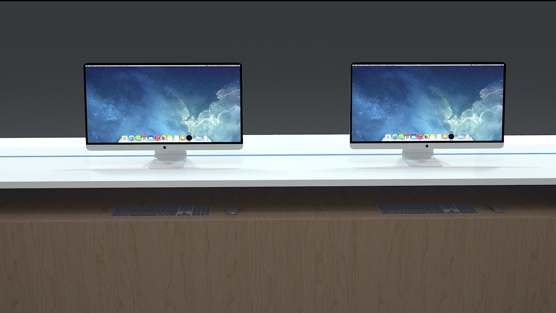 Reception Desk  3D model_4