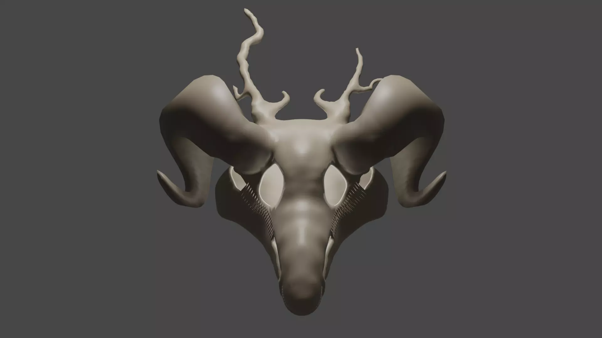 scull ram skull 3D model