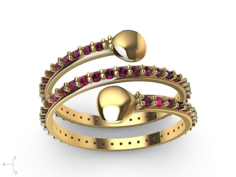 spring ring stl ver  3D print model_16