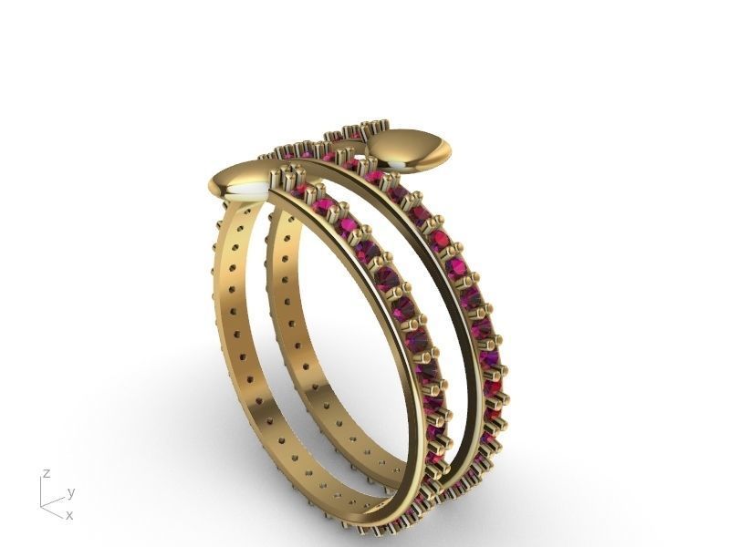 spring ring stl ver  3D print model_7