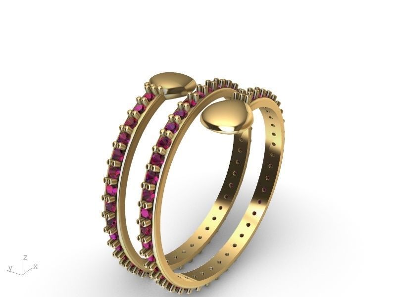spring ring stl ver  3D print model_8