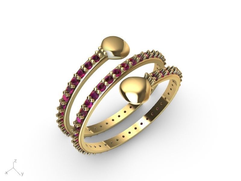 spring ring stl ver  3D print model_15